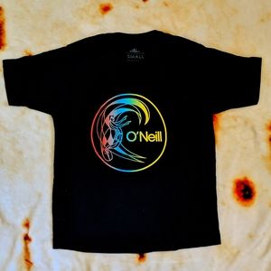 Boys O'Neill t-shirt, black, size small 8-10